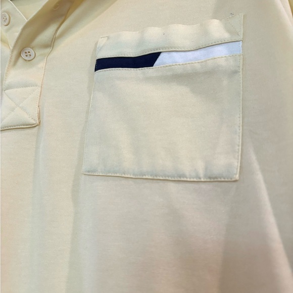 Vintage Idletime Mens 70s Yellow 1/4 Button Short Sleeve Polo Shirt Size XL - Picture 12 of 12